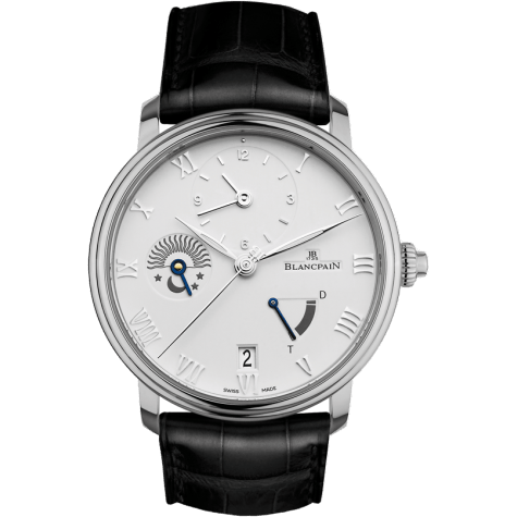 Blancpain Villeret Demi-Fuseau Horaire Stainless Steel / White 6660-1127-55B