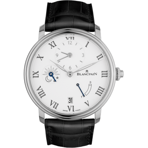 Blancpain Villeret Demi-Fuseau Horaire 8 Jours White Gold / Enamel 6661-1531-55B