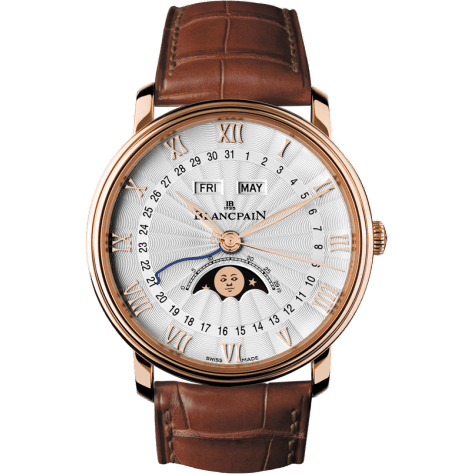 Blancpain Villeret Quantième Complet Demi-Savonette Red Gold / Opalin 6664-3642-55B