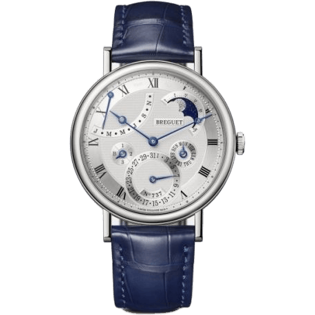 Classique Perpetual Calendar 7327 White Gold / Silver
