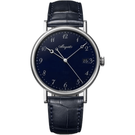 Classique 5177 White Gold / Blue Enamel