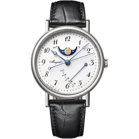 Classique 7787 Moonphase White Gold / Grand Feu Enamel