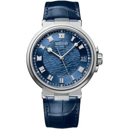 Breguet Marine 5517 White Gold / Blue / Alligator 5517BB/Y2/9ZU
