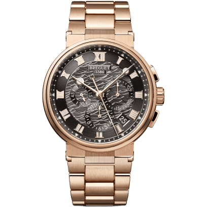 Breguet Marine Chronograph 5527 Rose Gold / Grey / Bracelet 5527BR/G3/RW0