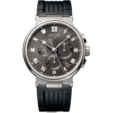 Breguet Marine Chronograph 5527 Titanium / Grey / Rubber 5527TI/G2/5WV