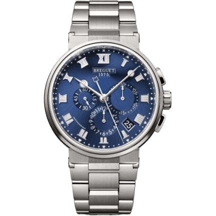 Breguet Marine Chronograph 5527 Titanium / Blue / Bracelet 5527TI/Y1/TW0