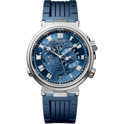 Breguet Marine Alarme Musicale White Gold / Blue / Rubber 5547BB/Y2/5ZU