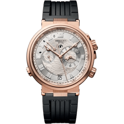 Breguet Marine Alarme Musicale Rose Gold / Silver / Rubber 5547BR/12/5ZU