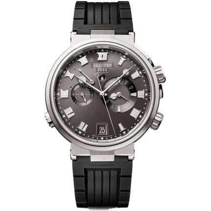 Breguet Marine Alarme Musicale Titanium / Grey / Rubber 5547TI/G2/5ZU