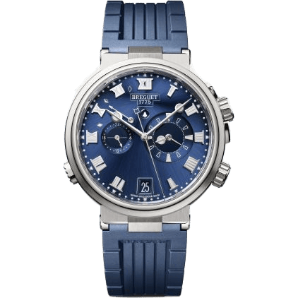 Breguet Marine Alarme Musicale Titanium / Blue / Rubber 5547TI/Y1/5ZU