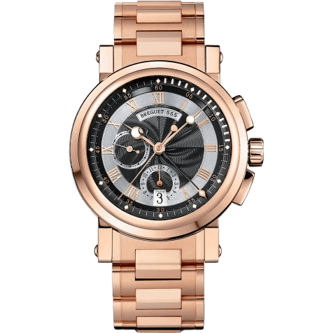 Breguet Marine Chronograph 5827 Rose Gold / Black / Bracelet 5827BR/Z2/RM0