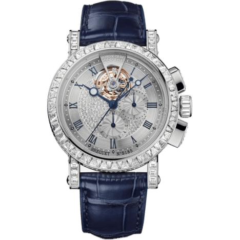 Breguet Marine Chronograph Tourbillon 5839 White Gold - Baguette 5839BB/6D/9ZU/DD0D