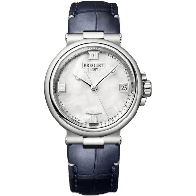 Breguet Marine Dame 9517 Stainless Steel / MOP / Alligator 9517ST/5W/984
