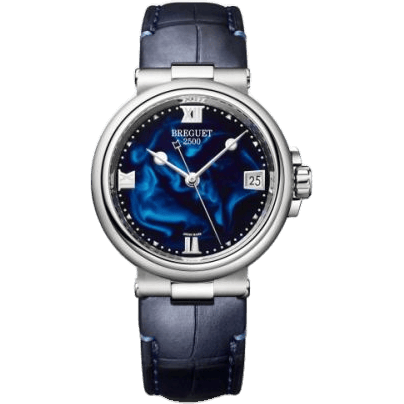 Marine Dame 9517 Stainless Steel / Blue / Alligator