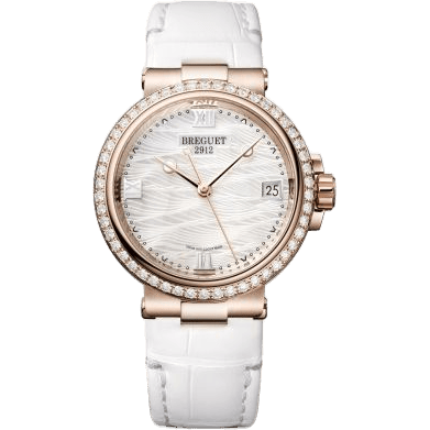 Breguet Marine Dame 9518 Rose Gold - Diamond / MOP / Alligator 9518BR/52/984/D000