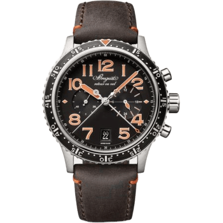 Breguet Type XXI 3815 Titanium / Black - Orange 3815TI/HO/3ZU