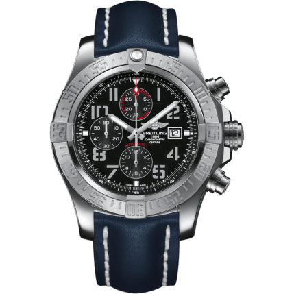 Breitling Super Avenger II Stainless Steel / Volcano Black / Calf / Pin A1337111/BC28/101X/A20BA.1