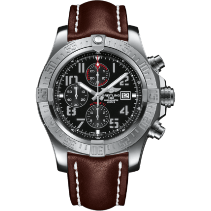 Breitling Super Avenger II Stainless Steel / Volcano Black / Calf / Folding A1337111/BC28/444X/A20D.1