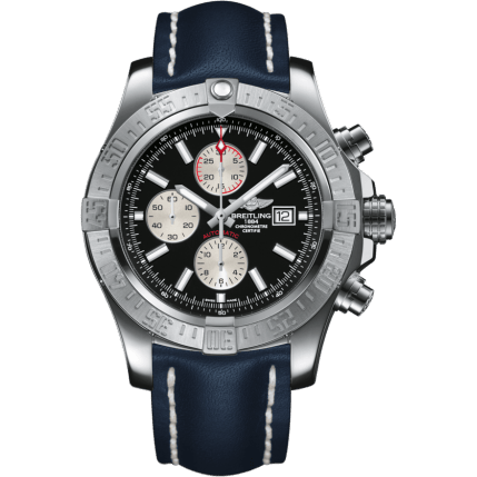 Breitling Super Avenger II Stainless Steel / Volcano Black / Calf / Pin A1337111/BC29/101X/A20BA.1