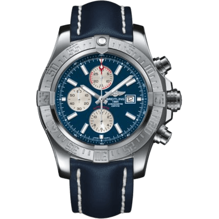 Breitling Super Avenger II Stainless Steel / Mariner Blue / Calf / Pin A1337111/C871/101X/A20BA.1