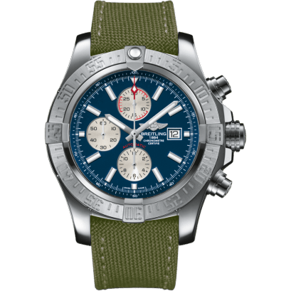 Breitling Super Avenger II Stainless Steel / Mariner Blue / Military / Pin A1337111/C871/105W/A20BA.1