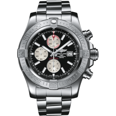 Breitling Super Avenger II Stainless Steel / Volcano Black / Bracelet A13371111B1A1