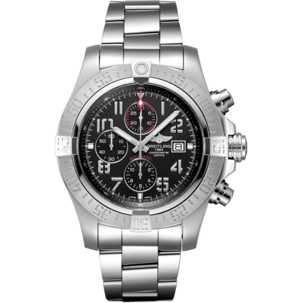 Breitling Super Avenger II Stainless Steel / Volcano Black / Bracelet A13371111B2A1