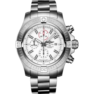 Breitling Avenger Chronograph 48 Stainless Steel / White / Bracelet A133751A1A1A1