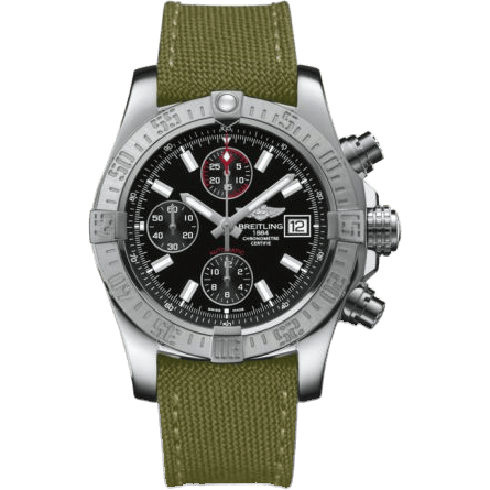 Breitling Avenger II Stainless Steel / Volcano Black / Military A1338111.BC32.106W