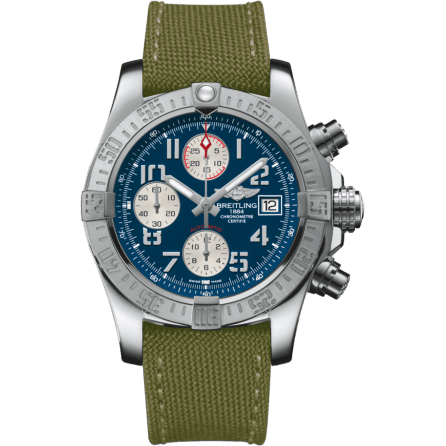 Breitling Avenger II Stainless Steel / Mariner Blue / Military / Pin A1338111/C870/106W/A20BA.1