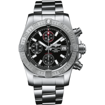 Breitling Avenger II Stainless Steel / Volcano Black / Bracelet A13381111B1A1