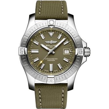 Avenger Automatic 43 Stainless Steel / Green / Military / Pin
