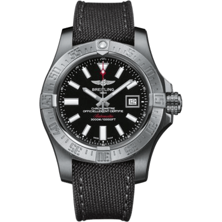 Breitling Avenger II Seawolf Stainless Steel / Volcano Black / Military / Pin A1733110/BC30/109W/A20BASA.1