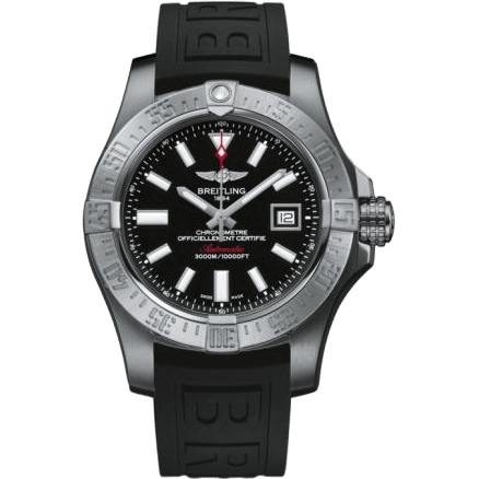 Breitling Avenger II Seawolf Stainless Steel / Volcano Black / Rubber / Pin A1733110/BC30/152S/A20SS.1