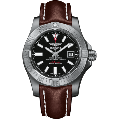 Breitling Avenger II Seawolf Stainless Steel / Volcano Black / Calf / Folding A1733110/BC30/438X/A20DSA.1