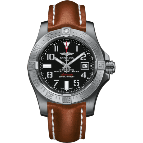 Breitling Avenger II Seawolf Stainless Steel / Volcano Black / Calf / Pin A1733110/BC31/433X/A20BASA.1