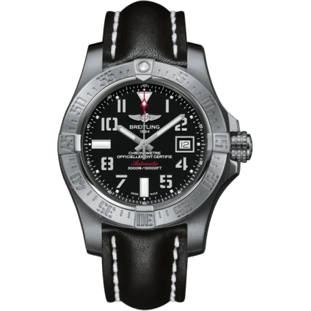 Breitling Avenger II Seawolf Stainless Steel / Volcano Black / Calf / Pin A1733110/BC31/435X/A20BASA.1