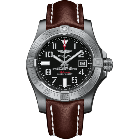 Breitling Avenger II Seawolf Stainless Steel / Volcano Black / Calf / Pin A1733110/BC31/437X/A20BASA.1