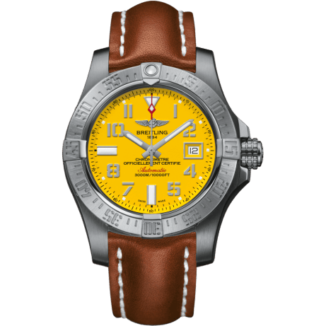 Breitling Avenger II Seawolf Stainless Steel / Cobra Yellow / Calf / Folding A1733110/I519/434X/A20DSA.1