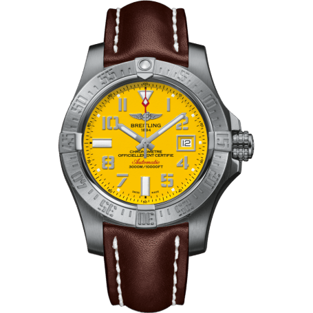 Breitling Avenger II Seawolf Stainless Steel / Cobra Yellow / Calf / Pin A1733110/I519/437X/A20BASA.1