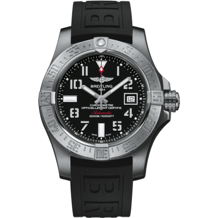 Breitling Avenger II Seawolf Stainless Steel / Volcano Black / Rubber / Folding A17331101B1S1
