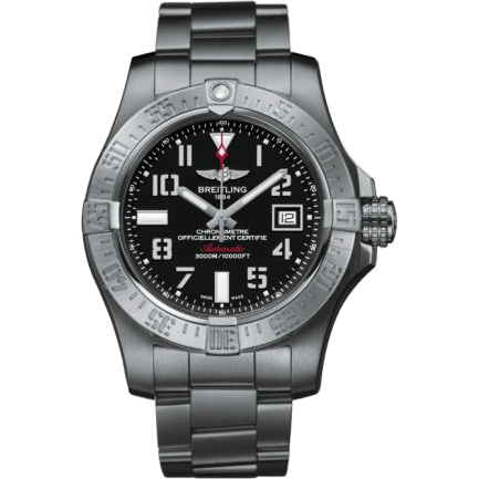 Breitling Avenger II Seawolf Stainless Steel / Volcano Black / Bracelet A17331101B2A1
