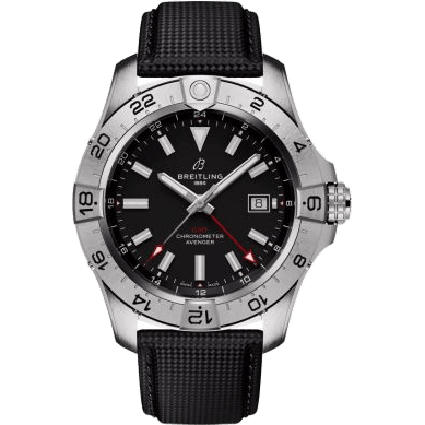 Avenger Automatic GMT 44 Stainless Steel / Black / Strap