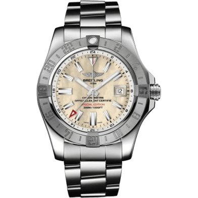 Breitling Avenger II GMT Stainless Steel / MOP / Japan Special Edition A3239011/A809/170A