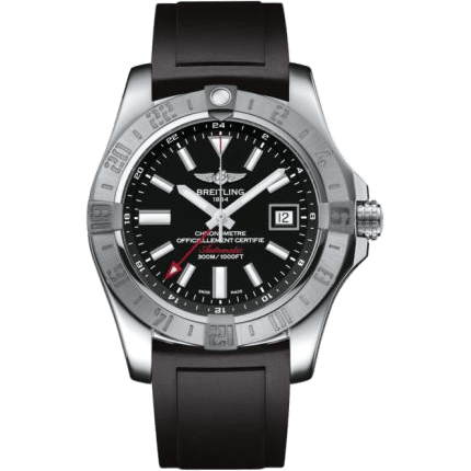 Breitling Avenger II GMT Stainless Steel / Volcano Black / Rubber A3239011/BC35/131S/A20S.1