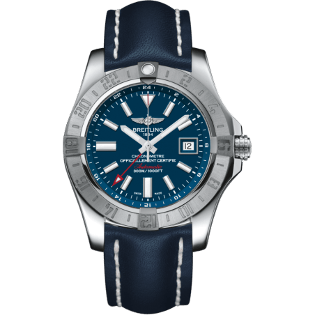 Breitling Avenger II GMT Stainless Steel / Mariner Blue / Calf / Pin A3239011/C872/105X/A20BA.1