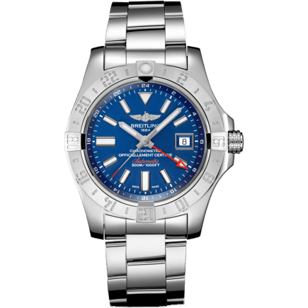 Breitling Avenger II GMT Stainless Steel / Mariner Blue / Bracelet A32390111C1A1