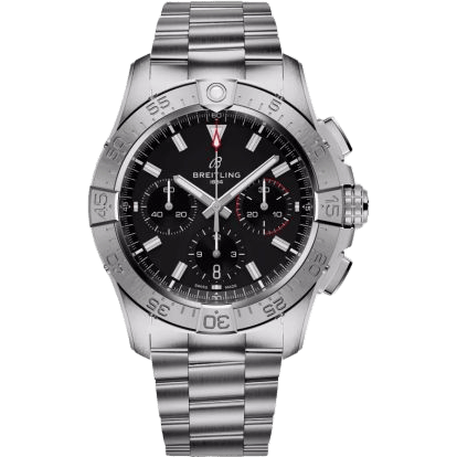 Avenger B01 Chronograph 42 Stainless Steel / Black / Bracelet