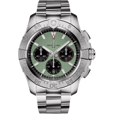 Breitling Avenger B01 Chronograph 44 Stainless Steel / Green / Bracelet AB0147101L1A1