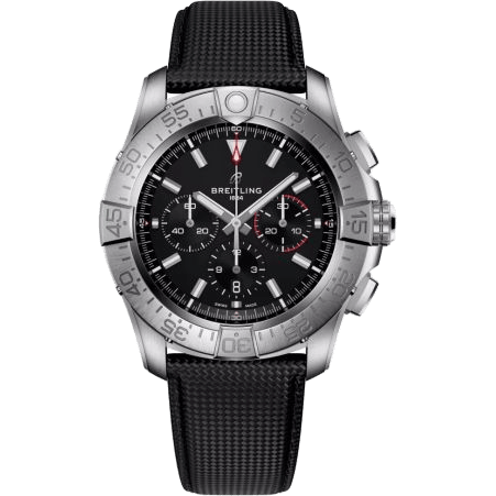 Super Avenger B01 Chronograph 46 Titanium / Black / Strap